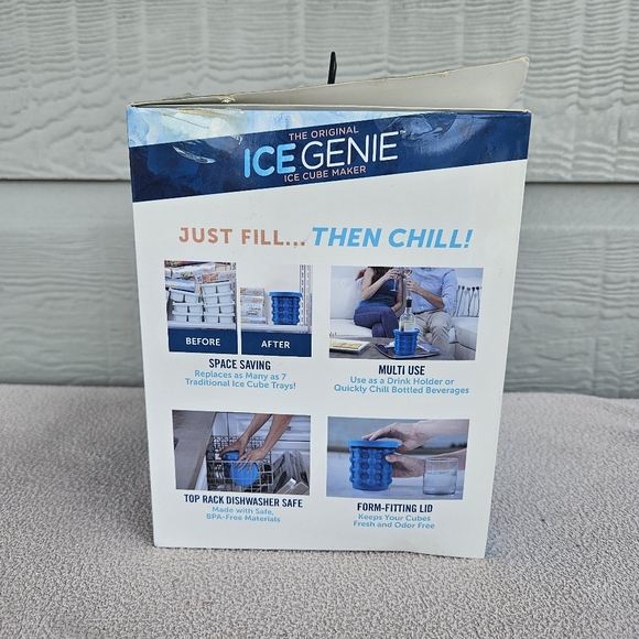 Ice Genie Compact Silicone Ice Cube Maker Fill Freeze Squeeze Space Saver Dorm - Picture 10 of 11